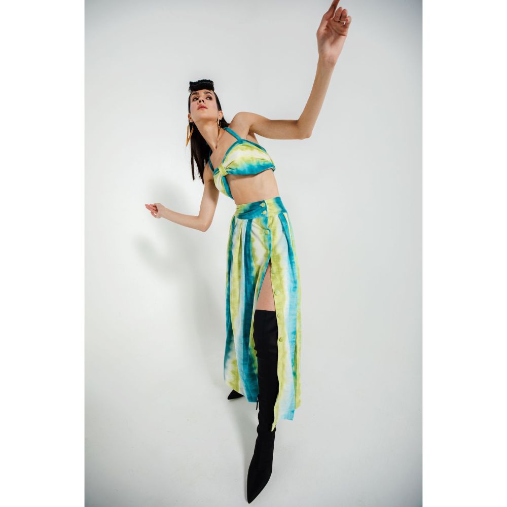 JULY ISSUE Green Flona Co-Ord (Set of 2)