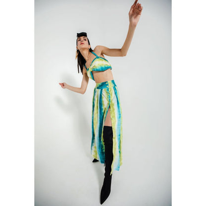 JULY ISSUE Green Flona Co-Ord (Set of 2)