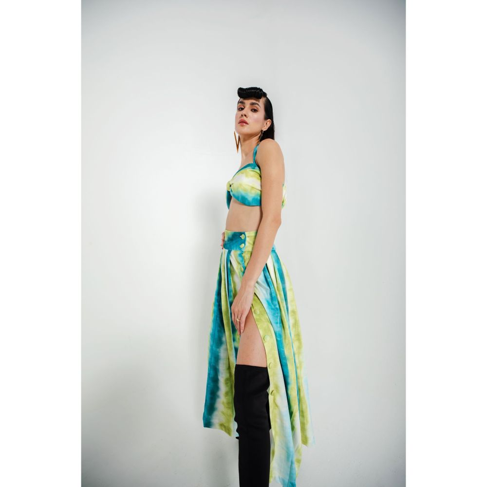 JULY ISSUE Green Flona Co-Ord (Set of 2)