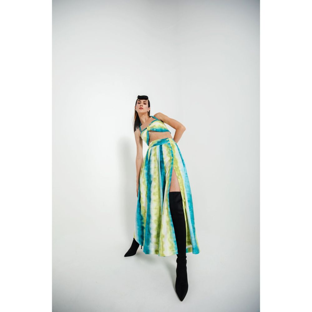 JULY ISSUE Green Flona Co-Ord (Set of 2)