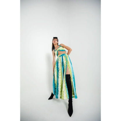 JULY ISSUE Green Flona Co-Ord (Set of 2)