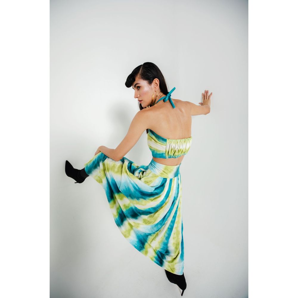 JULY ISSUE Green Flona Co-Ord (Set of 2)