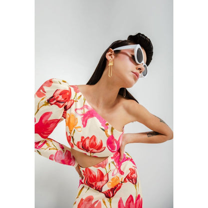 JULY ISSUE Pink Kora Short Dress 01