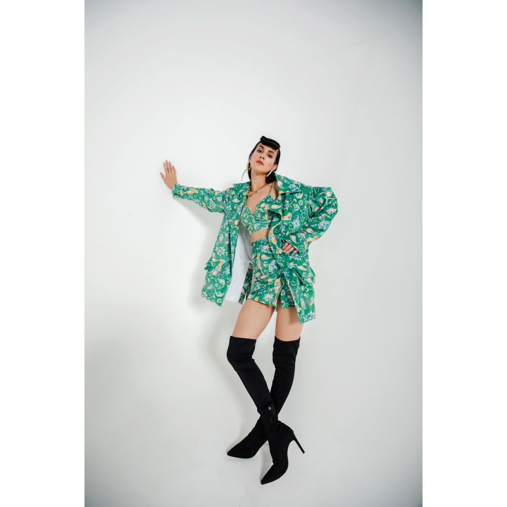 JULY ISSUE Green Ava Co-Ord (Set of 3)