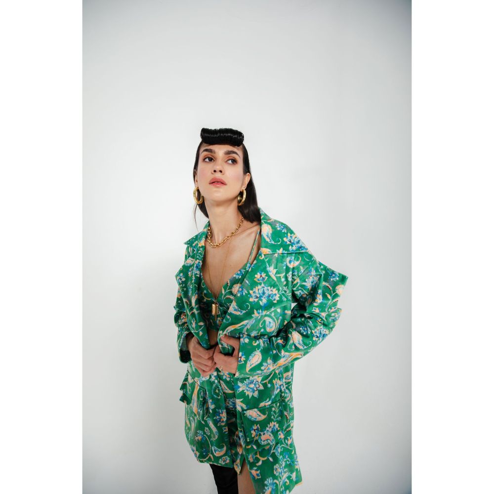 JULY ISSUE Green Ava Co-Ord (Set of 3)