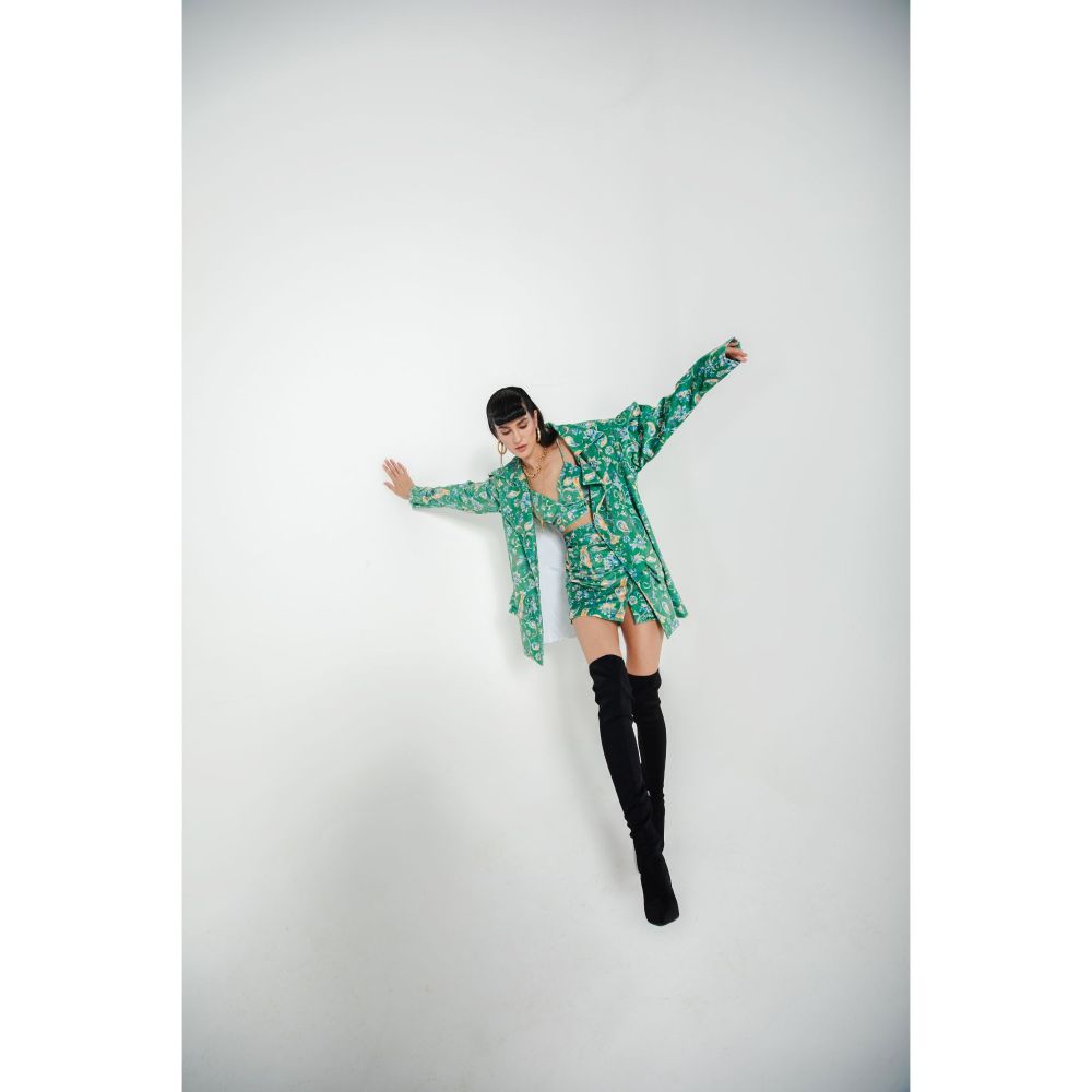 JULY ISSUE Green Ava Co-Ord (Set of 3)