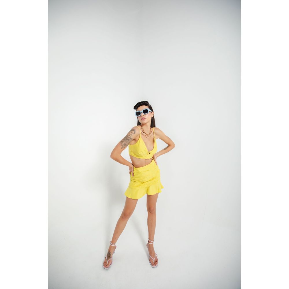 JULY ISSUE Yellow Yara Co-Ord (Set of 2)