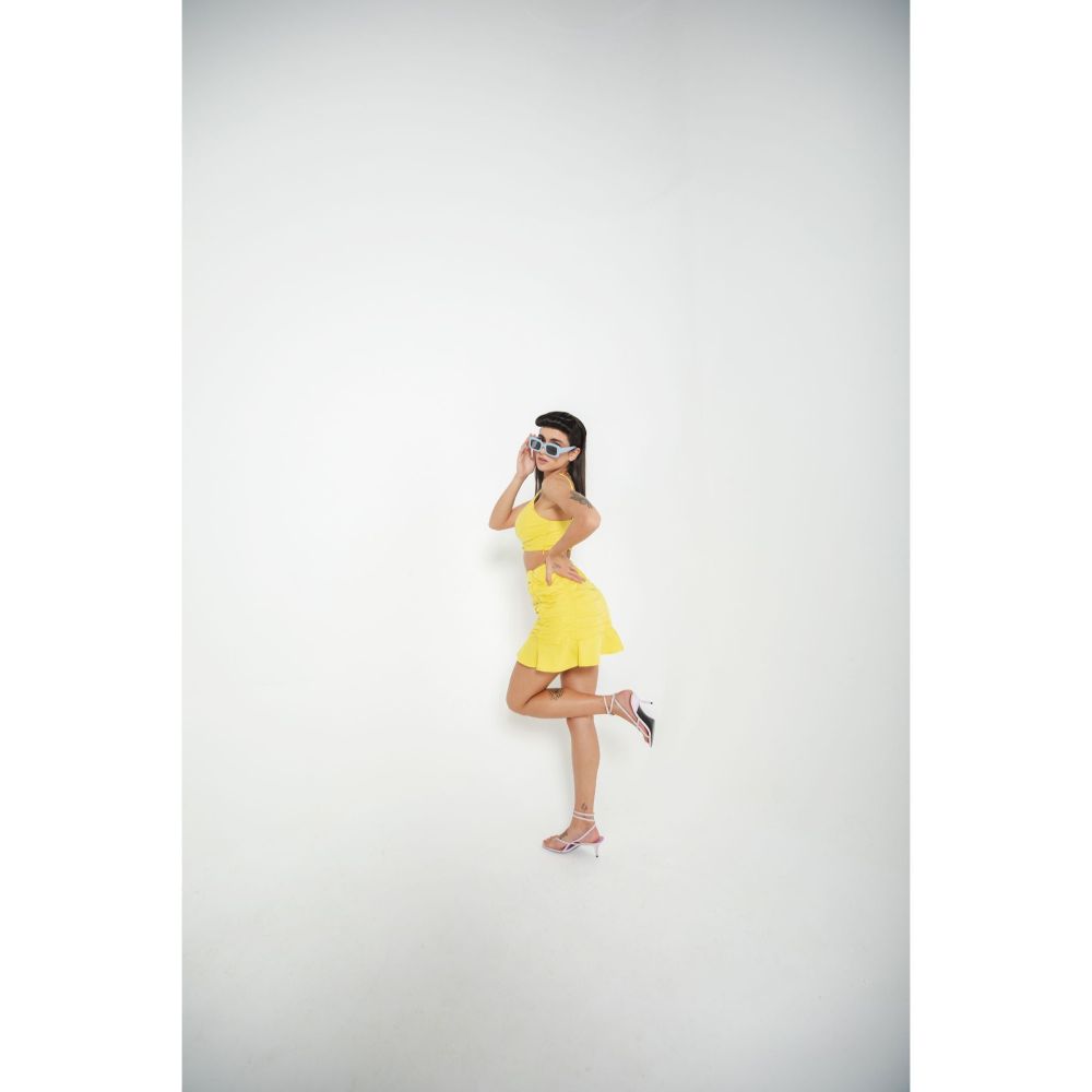 JULY ISSUE Yellow Yara Co-Ord (Set of 2)