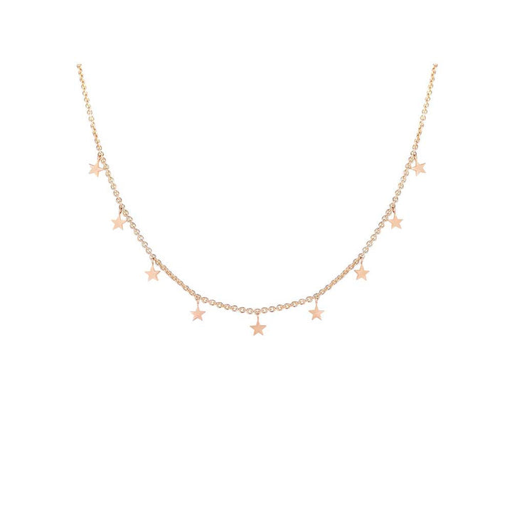 Kaj Fine Jewellery Star Gold Collar Chain Necklace in 14KT Yellow Gold