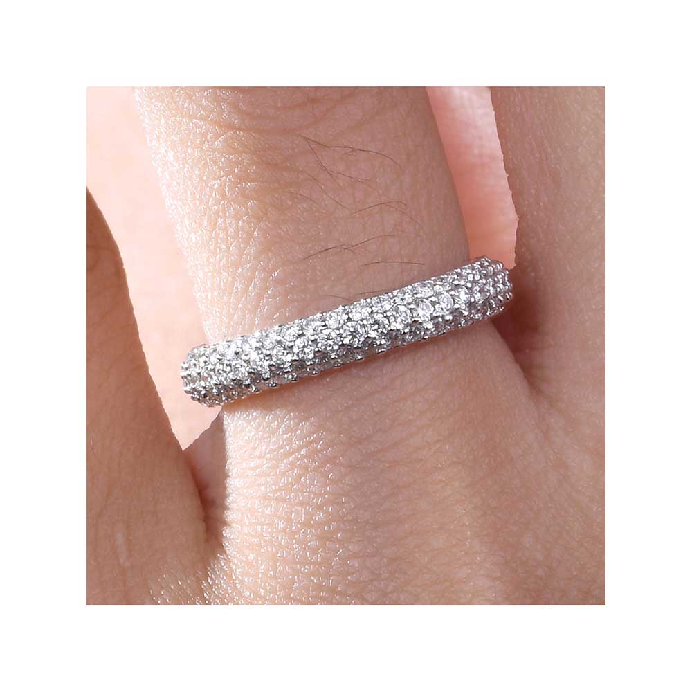 Kaj Fine Jewellery Classic Diamond Stackable Ring in 18KT White Gold