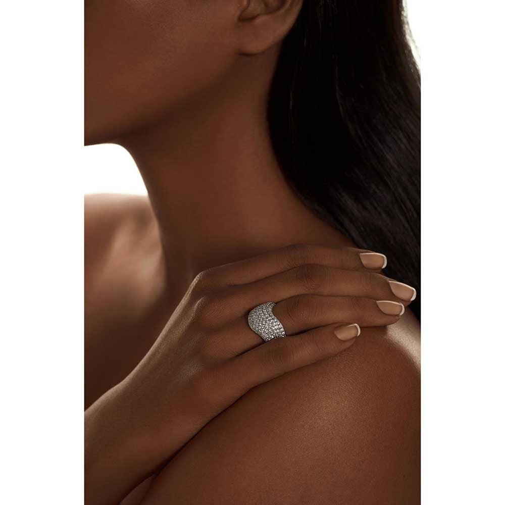Kaj Fine Jewellery Diamond Wave Ring in 18KT White Gold