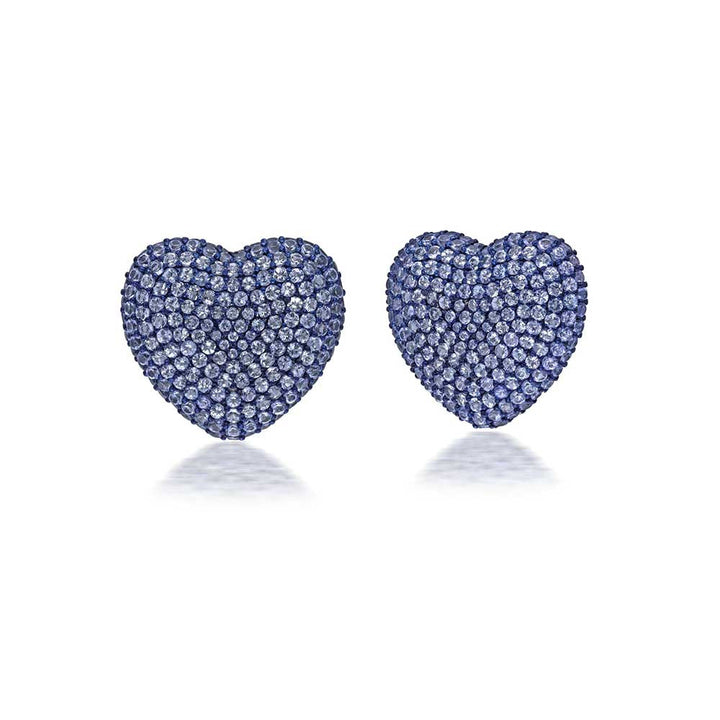 Kaj Fine Jewellery Classic Tanzanite Heart Studs
