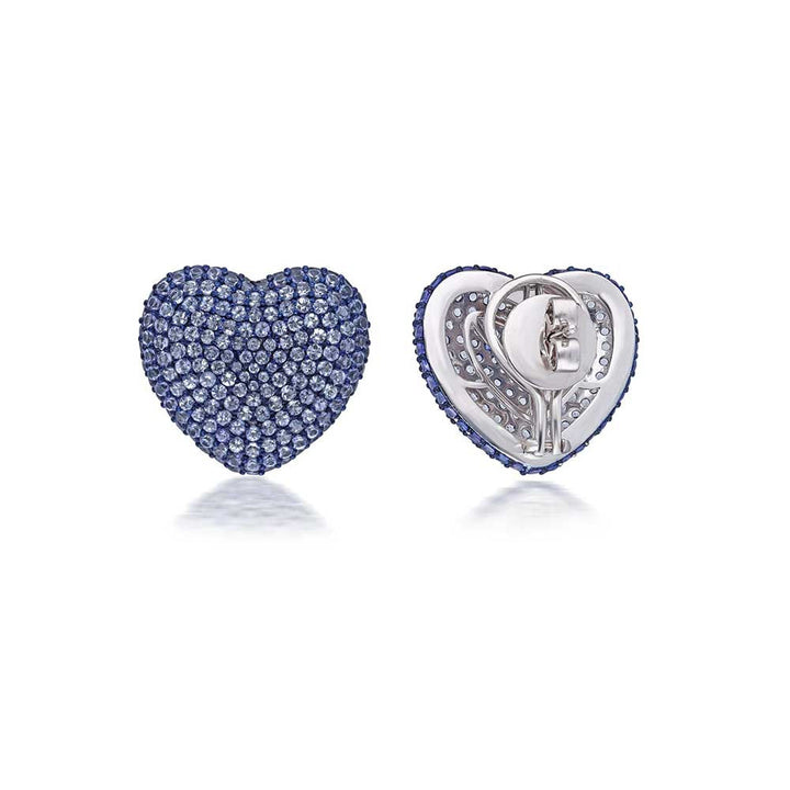 Kaj Fine Jewellery Classic Tanzanite Heart Studs