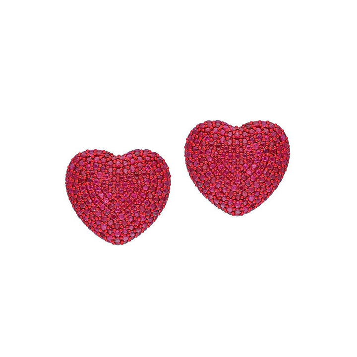 Kaj Fine Jewellery Classic Ruby Heart Studs