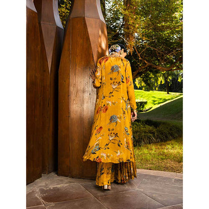 KALISTA Saira Cape with Gharara & Bustier (Set of 3)