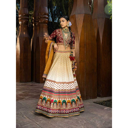 KALISTA Nadira Begum Lehenga (Set of 3)