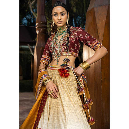 KALISTA Nadira Begum Lehenga (Set of 3)