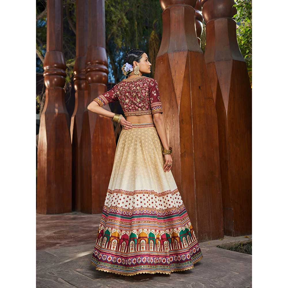 KALISTA Nadira Begum Lehenga (Set of 3)