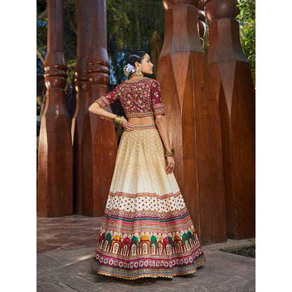KALISTA Nadira Begum Lehenga (Set of 3)