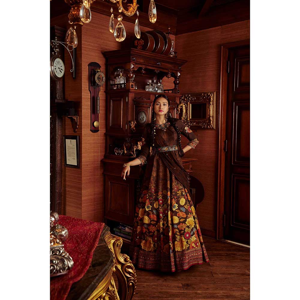 KALISTA Dilnaaz Anarkali Set (Set of 3)