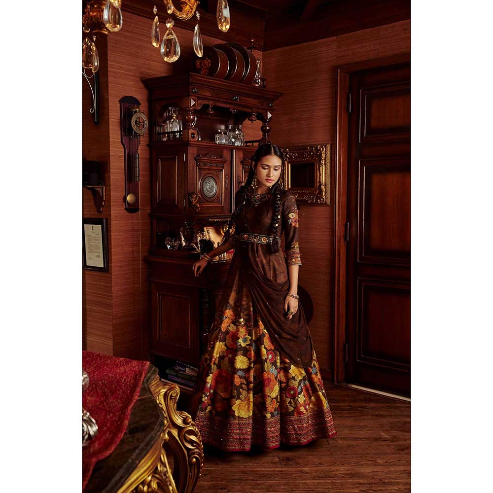 KALISTA Dilnaaz Anarkali Set (Set of 3)