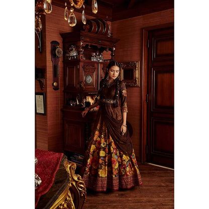 KALISTA Dilnaaz Anarkali Set (Set of 3)