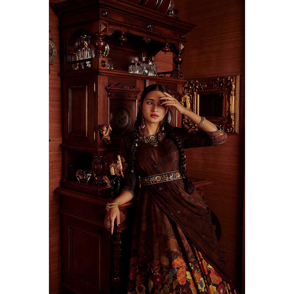 KALISTA Dilnaaz Anarkali Set (Set of 3)