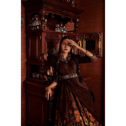 KALISTA Dilnaaz Anarkali Set (Set of 3)