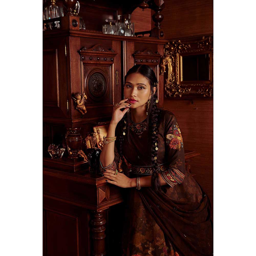KALISTA Dilnaaz Anarkali Set (Set of 3)