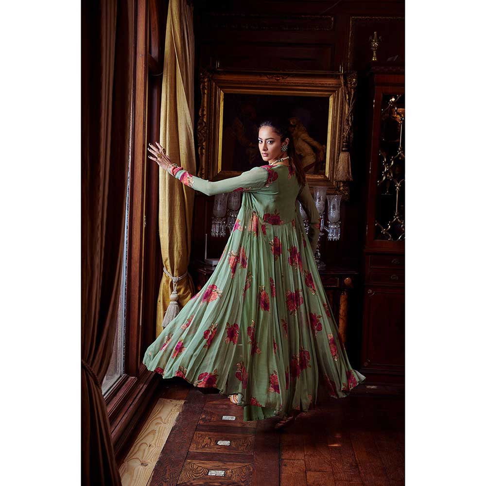 KALISTA Mihira Cape With Bustier & Palazzo Pant (Set of 3)