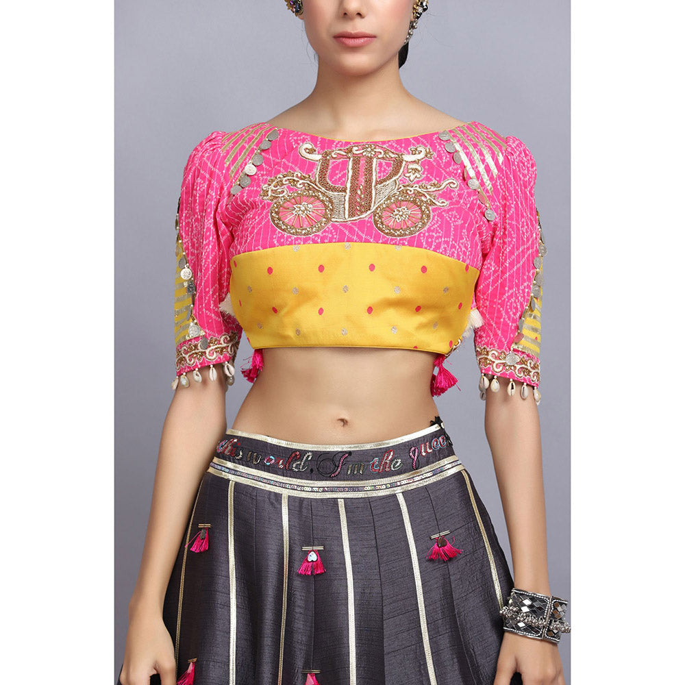 Arpita Sulakshana Palki Lehenga Blouse with Dupatta (Set of 3)