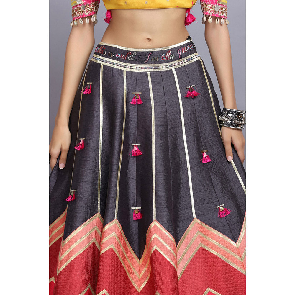 Arpita Sulakshana Palki Lehenga Blouse with Dupatta (Set of 3)