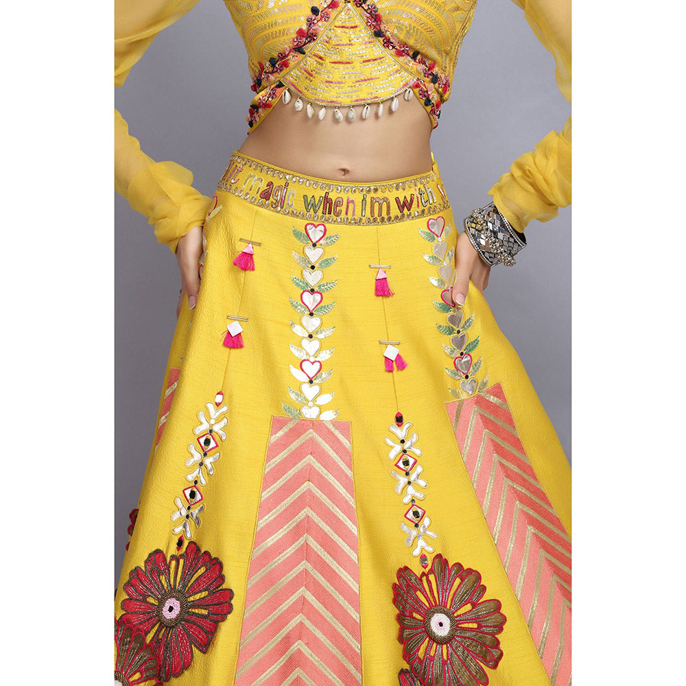 Arpita Sulakshana Ashwemegha Lehenga Blouse with Dupatta (Set of 3)