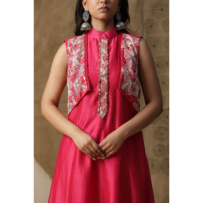 Arpita Sulakshana Red Jacket Kurta (Set of 2)