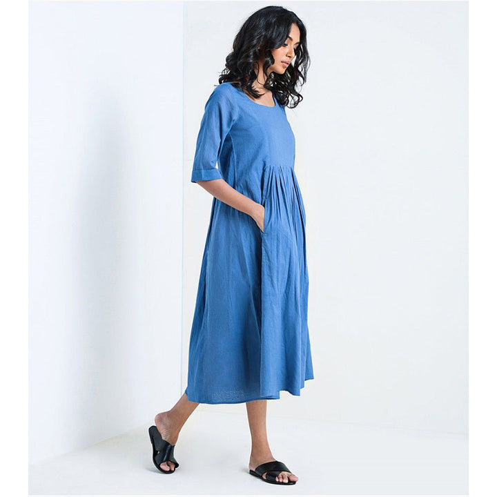 Khara Kapas Blue Steep Sky Dress