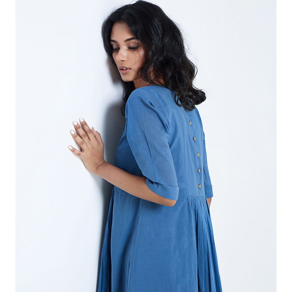 Khara Kapas Blue Steep Sky Dress