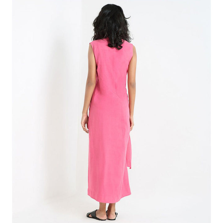 Khara Kapas Pink Rosy Evenings Dress