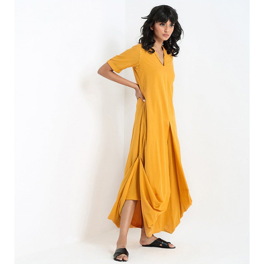 Khara Kapas Yellow Heatwave Dress