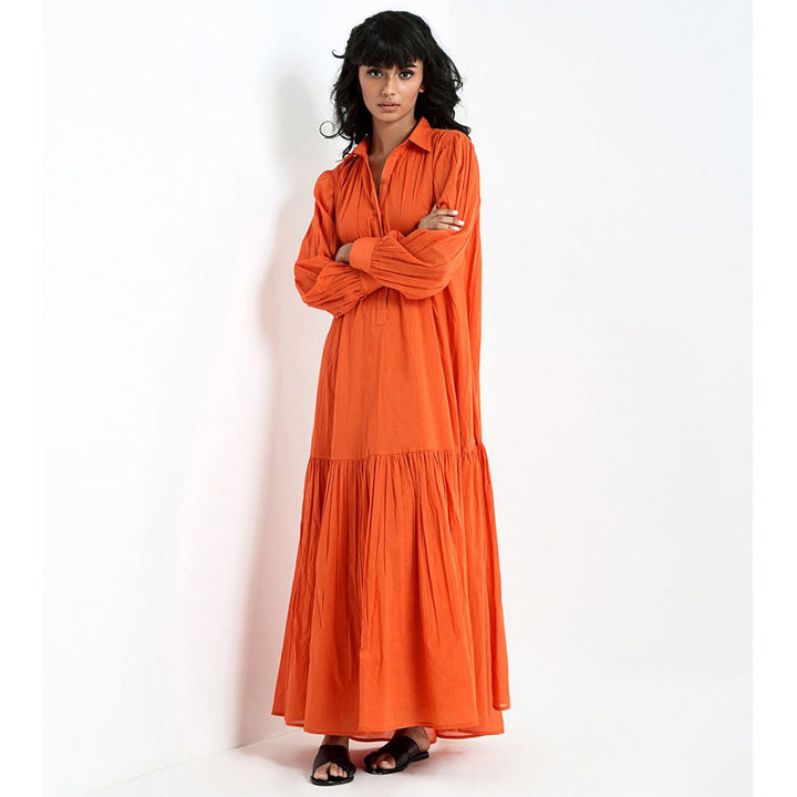 Khara Kapas Orange Firesong Dress
