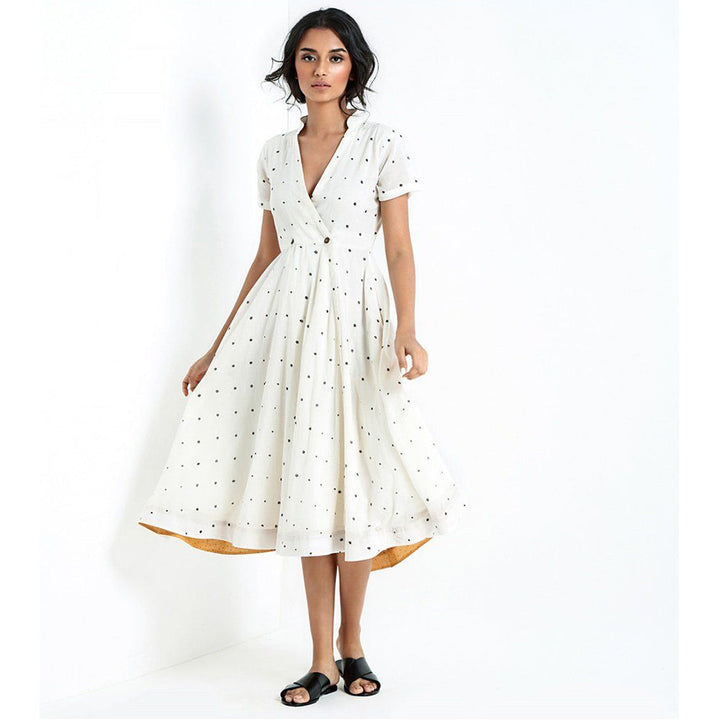 Khara Kapas White Sunny Trails Dress