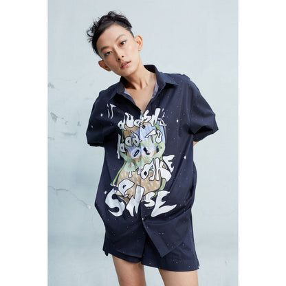 Kilogram Doesn't Make Sense' Shirt with Shorts (Set of 2)
