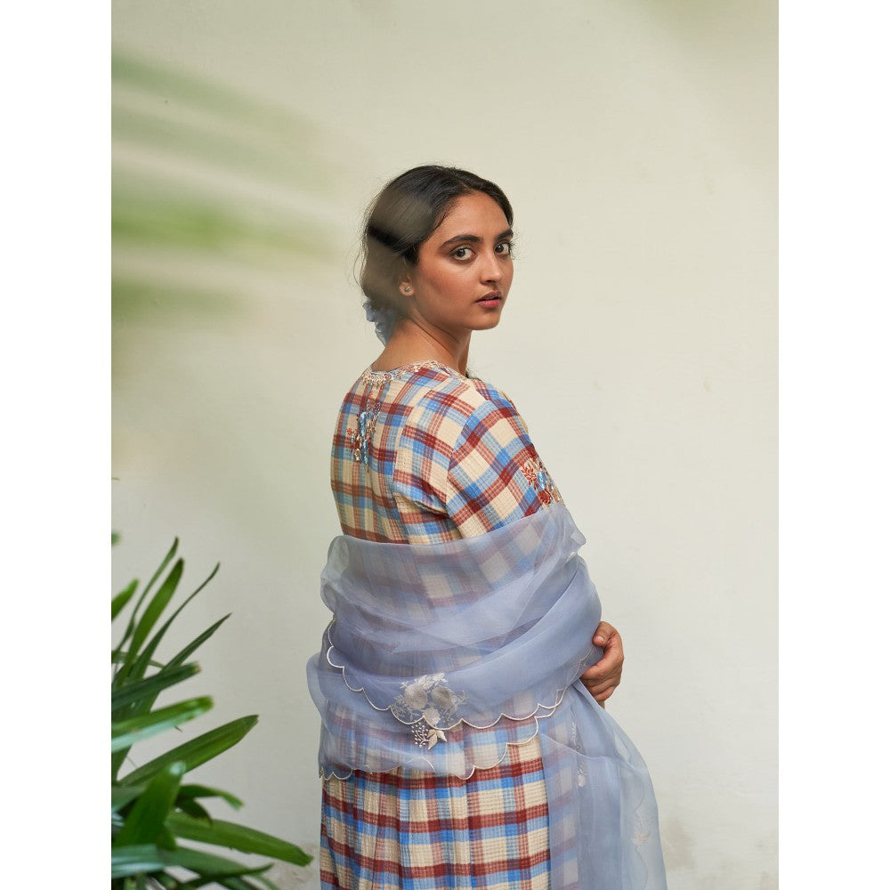 Label Earthen Multi Color Kurta & Pant with Dupatta (Set of 3)