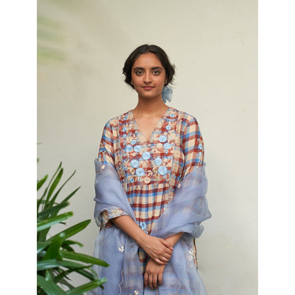 Label Earthen Multi Color Kurta & Pant with Dupatta (Set of 3)