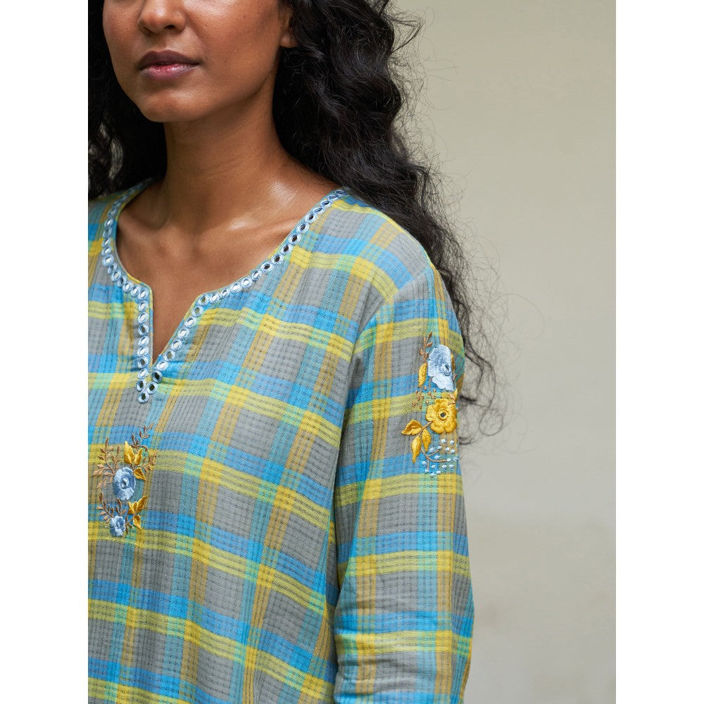 Label Earthen Yellow Kurta & Pant with Dupatta (Set of 3)