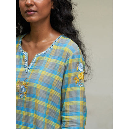 Label Earthen Yellow Kurta & Pant with Dupatta (Set of 3)