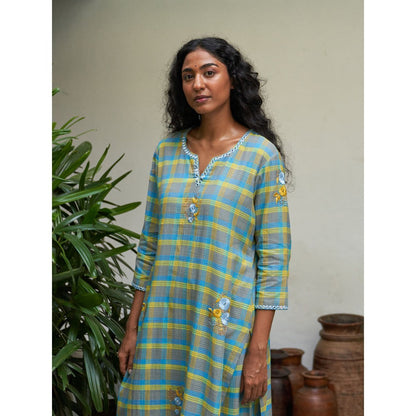 Label Earthen Yellow Kurta & Pant with Dupatta (Set of 3)