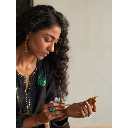 Label Earthen Black Kurta & Pant with Dupatta (Set of 3)