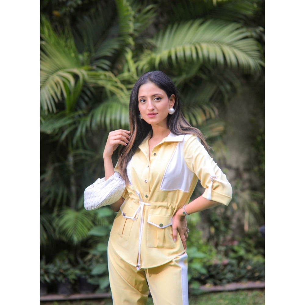 Label Deepika Nagpal Lemon Drawstring Shirt