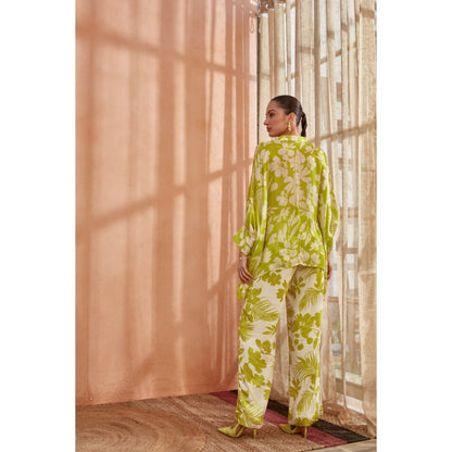 Label Deepika Nagpal Amyra Co-Ord Spring Green (Set of 2)