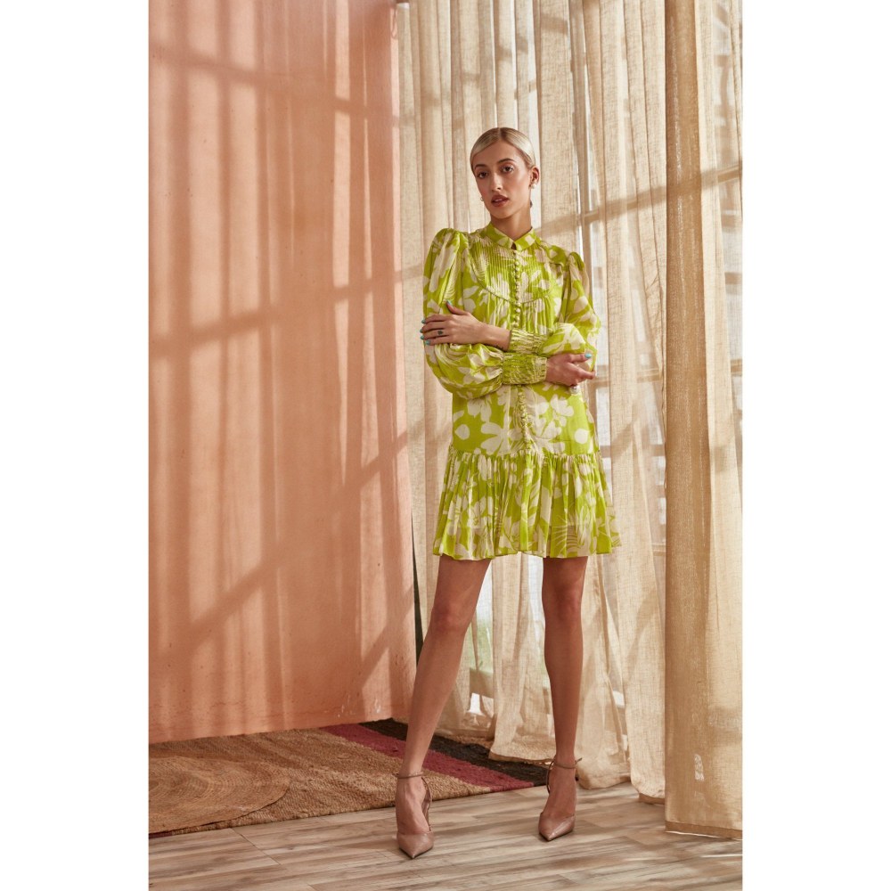 Label Deepika Nagpal Amore Dress Spring Green